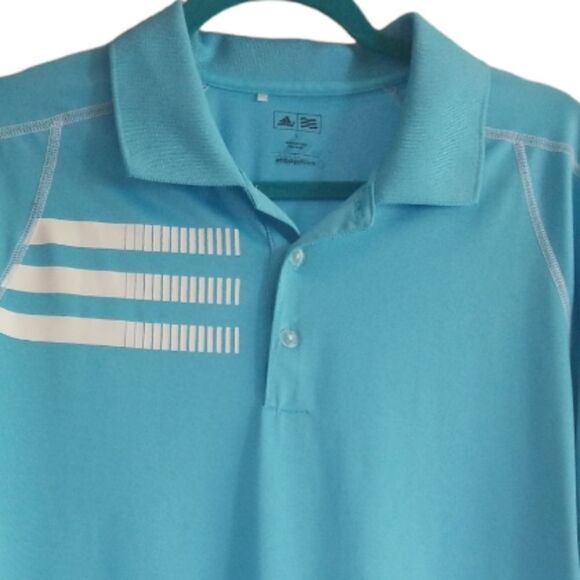 Adidas Adizero Golf Shirt Blue Size Large - Picture 2 of 7